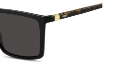 Shop Hugo Boss Logo Signature Rectangle Sunglasses in Black online.