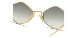 Shop Eyepetizer Walter Unisex Irregular Sunglasses in Gold online.