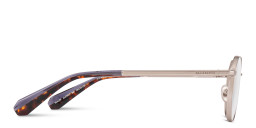 Shop ALL SAINTS Malin Unisex Irregular Eyeglasses in Silver online.