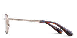 Shop ALL SAINTS Malin Unisex Irregular Eyeglasses in Silver online.