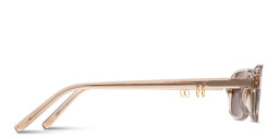 Shop TRICE Kaia Square Sunglasses in Beige online.