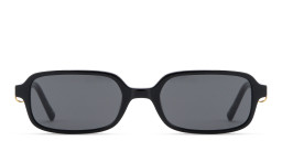 Shop TRICE Kaia Square Sunglasses in Black online.