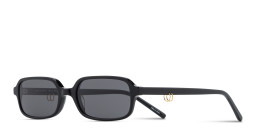 TRICE Kaia Square Sunglasses in Black – Product Photo 3