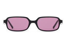 Shop TRICE Kaia Square Sunglasses in Black online.