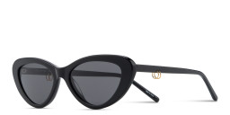 TRICE Delilah Cat-Eye Sunglasses in Black – Product Photo 3