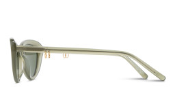 TRICE Delilah Cat-Eye Sunglasses in Milky Green – Product Photo 5