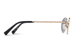 TRICE Paloma Gold Ball Oval Sunglasses in Gold – Product Photo 4