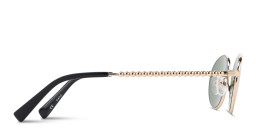 TRICE Paloma Gold Ball Oval Sunglasses in Gold – Product Photo 4