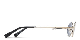 TRICE Mila Chain Oval Sunglasses in Gold – Product Photo 4