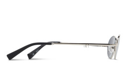 TRICE Mila Chain Oval Sunglasses in Silver – Product Photo 4