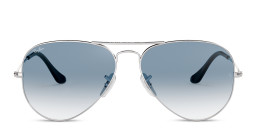 Ray-Ban Pilot Classic Sunglasses in Silver/Blue – Product Photo 4