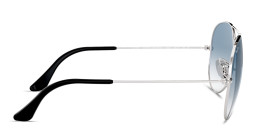 Ray-Ban Unisex Pilot Sunglasses in Metal in Silver – Product Photo 3