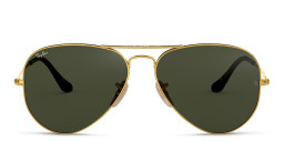 Ray-Ban Unisex Aviator Sunglasses in Metal in Polished Arista Gold – Product Photo 1