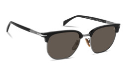 DAVID BECKHAM Talisman Rectangle Sunglasses in Black Dark Ruthenium – Product Photo 3