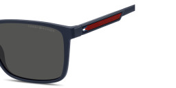 Tommy Hilfiger Logo Rectangle Sunglasses in Blue – Product Photo 4