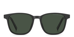 Shop Tommy Hilfiger Logo Square Sunglasses in Grey online.