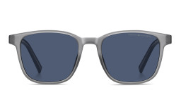 Shop Tommy Hilfiger Logo Square Sunglasses in Grey online.