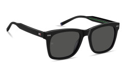 Tommy Hilfiger Logo Rectangle Sunglasses in Black – Product Photo 3