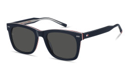 Tommy Hilfiger Logo Rectangle Sunglasses in Blue – Product Photo 2