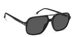 Shop Carrera Logo Print Rectangle Sunglasses in Black online.