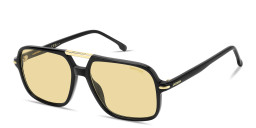Carrera Logo Print Rectangle Sunglasses in Black – Product Photo 2