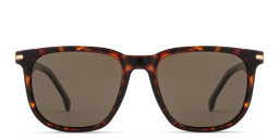 Shop Carrera Logo Signature Unisex Rectangle Sunglasses in Havana online.