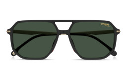 Carrera Engraved Logo Irregular Sunglasses in Black/Green – Product Photo 1