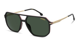 Carrera Engraved Logo Irregular Sunglasses in Black – Product Photo 2