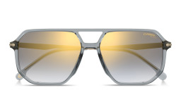Carrera Engraved Logo Irregular Sunglasses in Grey – Product Photo 1