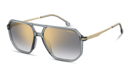 Carrera Engraved Logo Irregular Sunglasses in Grey – Product Photo 2
