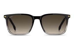 Hugo Boss Logo Signature Rectangle Sunglasses in Black – Product Photo 1