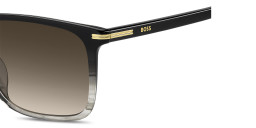Hugo Boss Logo Signature Rectangle Sunglasses in Black – Product Photo 4