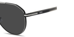 Hugo Boss Logo Signature Pilot Sunglasses in Black – Product Photo 4