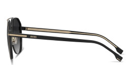 Hugo Boss Logo Lettering Pilot Sunglasses in Brown Palladium – Product Photo 3