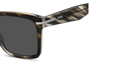 Hugo Boss Logo Signature Rectangle Sunglasses in Brown – Product Photo 4