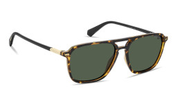 Polaroid Logo Lettering Rectangle Sunglasses in Havana – Product Photo 3