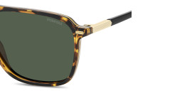 Polaroid Logo Lettering Rectangle Sunglasses in Havana – Product Photo 4