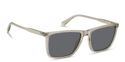 Polaroid Logo Signature Rectangle Sunglasses in Beige – Product Photo 3