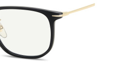 Shop DAVID BECKHAM Talisman Rectangle Eyeglasses in Black online.