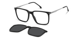 Shop Carrera Clip-On Rectangle Eyeglasses in Black online.