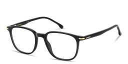 Shop Carrera Logo Signature Rectangle Eyeglasses in Black Ruthenium online.