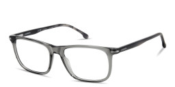 Shop Carrera Logo Print Rectangle Eyeglasses in Brown online.