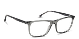 Shop Carrera Logo Print Rectangle Eyeglasses in Brown online.