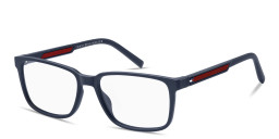 Tommy Hilfiger Logo Rectangle Eyeglasses in Dark Blue – Product Photo 2