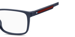 Tommy Hilfiger Logo Rectangle Eyeglasses in Dark Blue – Product Photo 4
