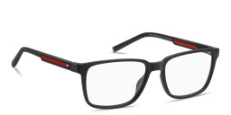 Tommy Hilfiger Logo Rectangle Eyeglasses in Black – Product Photo 3