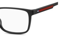 Tommy Hilfiger Logo Rectangle Eyeglasses in Black – Product Photo 4