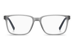 Tommy Hilfiger Logo Rectangle Eyeglasses in Grey – Product Photo 1