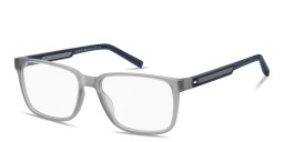 Tommy Hilfiger Logo Rectangle Eyeglasses in Grey – Product Photo 2