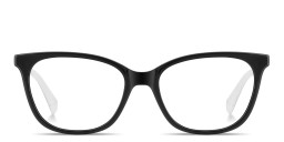 Polaroid Logo Lettering Rectangle Eyeglasses in Black – Product Photo 1